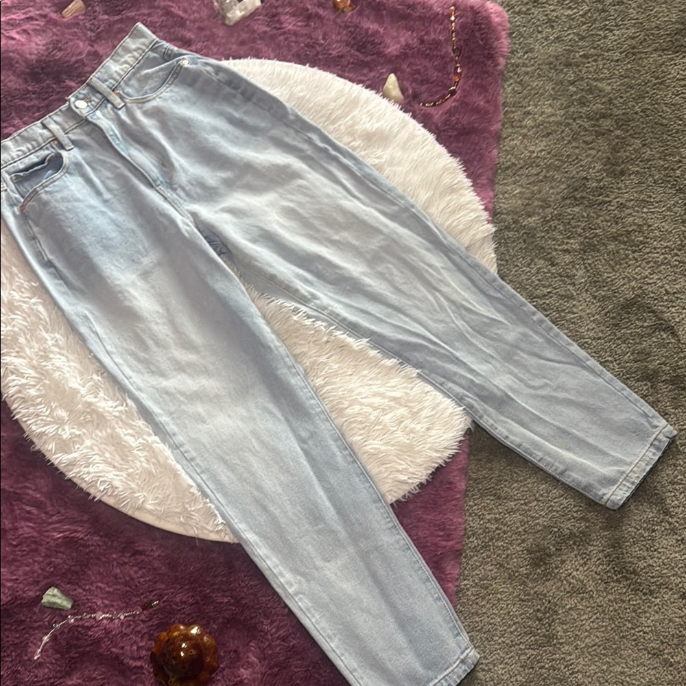 RSQ Light Blue Denim 90’s Straight Leg Jeans